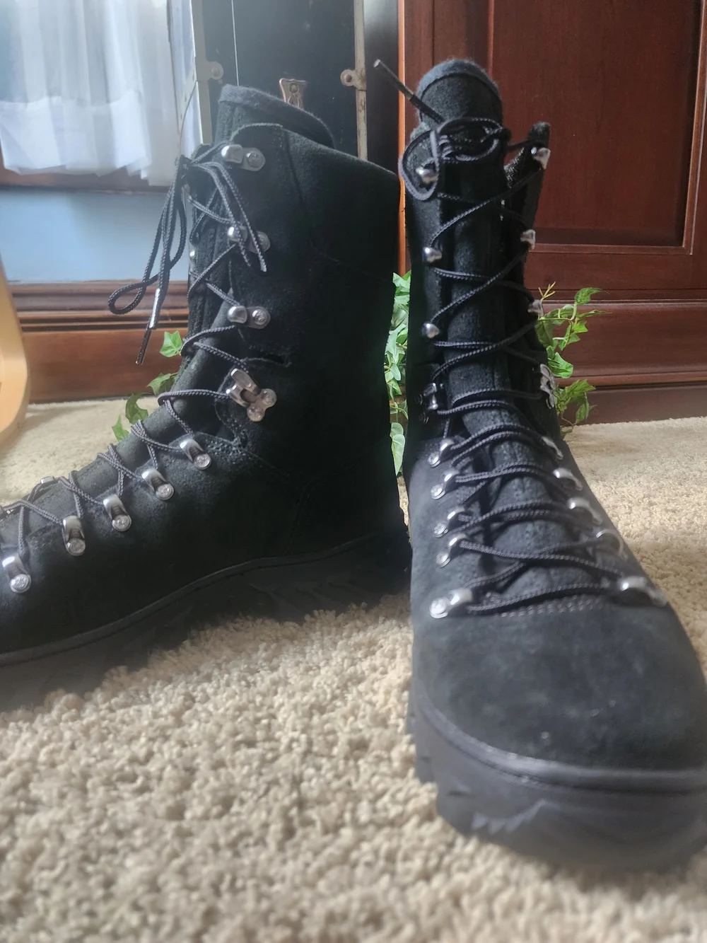 Rocky 77s Black Lace-Up Leather Wildlands Firefighting Boots NFPA 1977 Certified